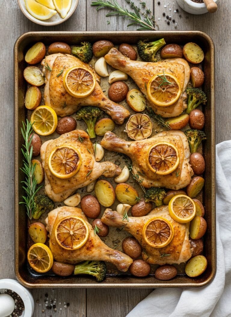 1. Sheet Pan Lemon Garlic Chicken